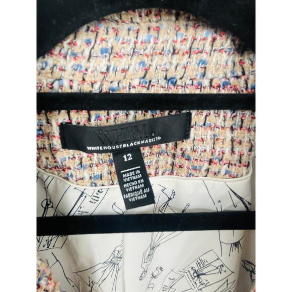 WHBM Tweed Studio Blazer Size 12 NWOT - Picture 5 of 8